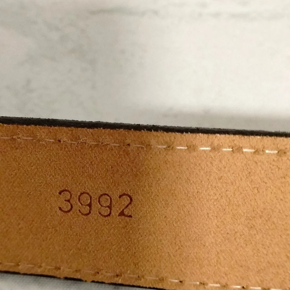 John Wayne Lives Brown Leather Belt with Silver Buckle Sz 42